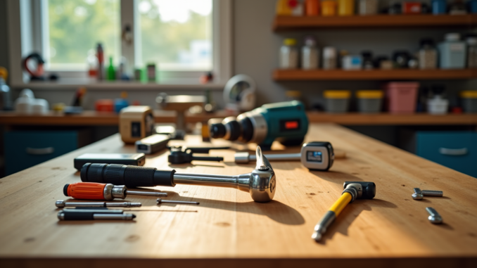 Les outils indispensables pour débuter en bricolage maison